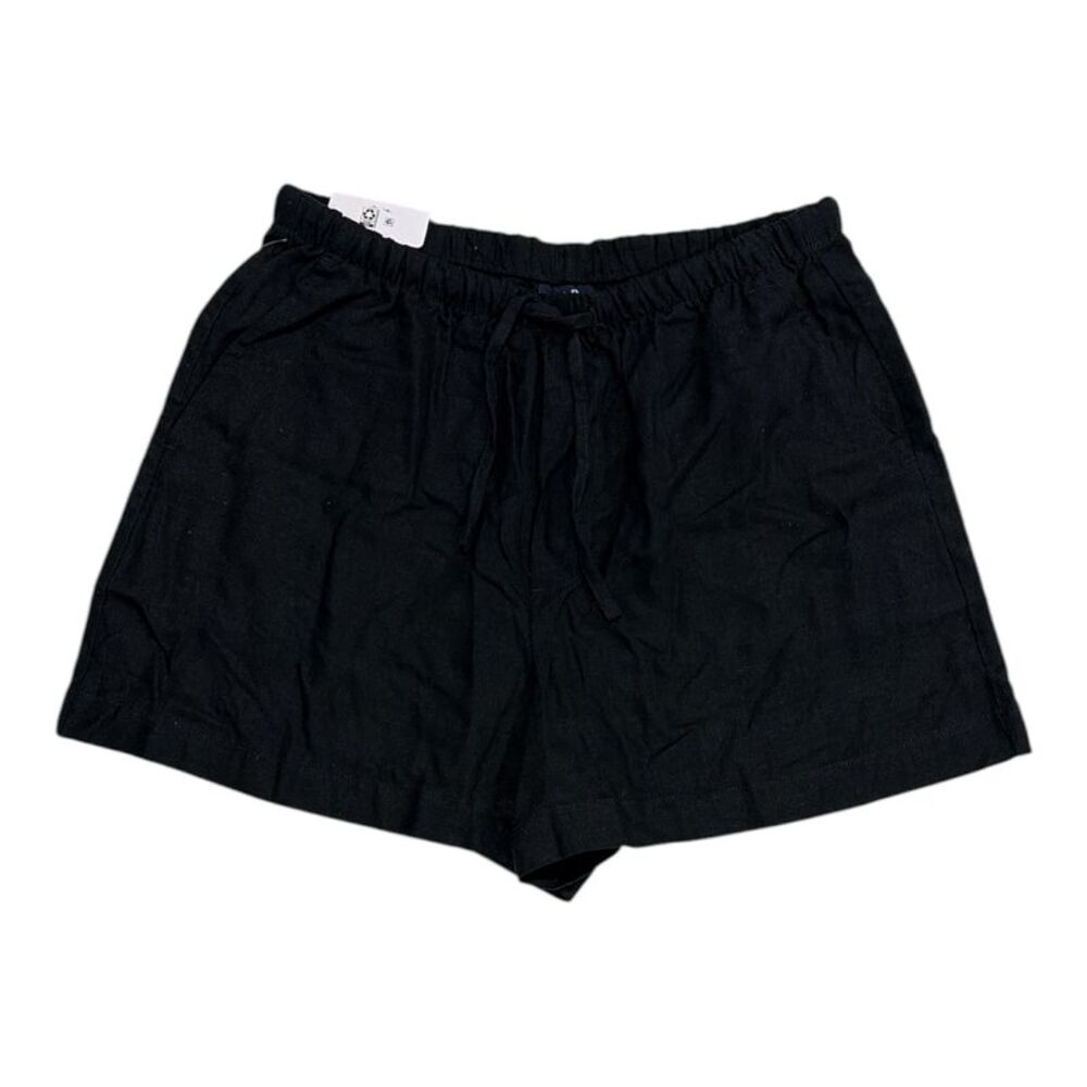 Gap Women's Lightweight Comfortable Fit Linen Pull-On Short - Black